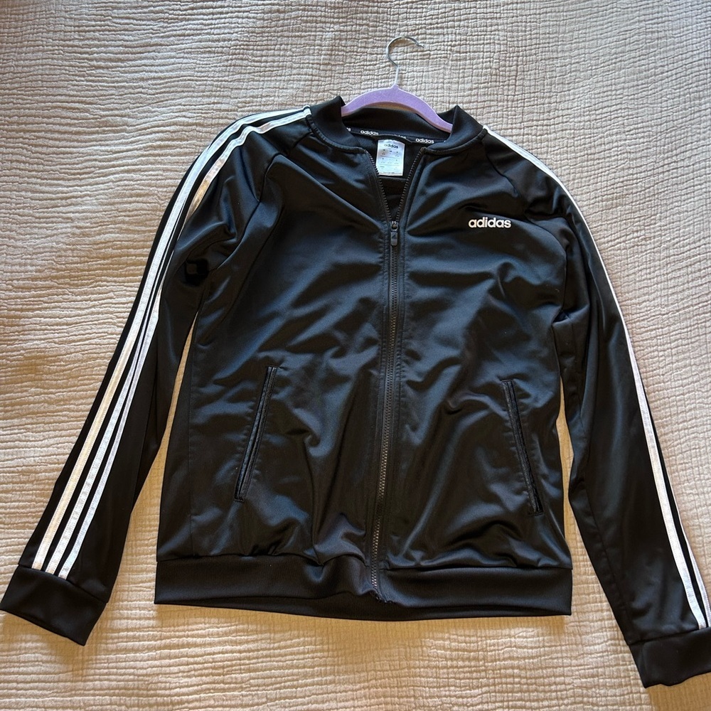 Adidas Black Full-Zip Track Jacket
